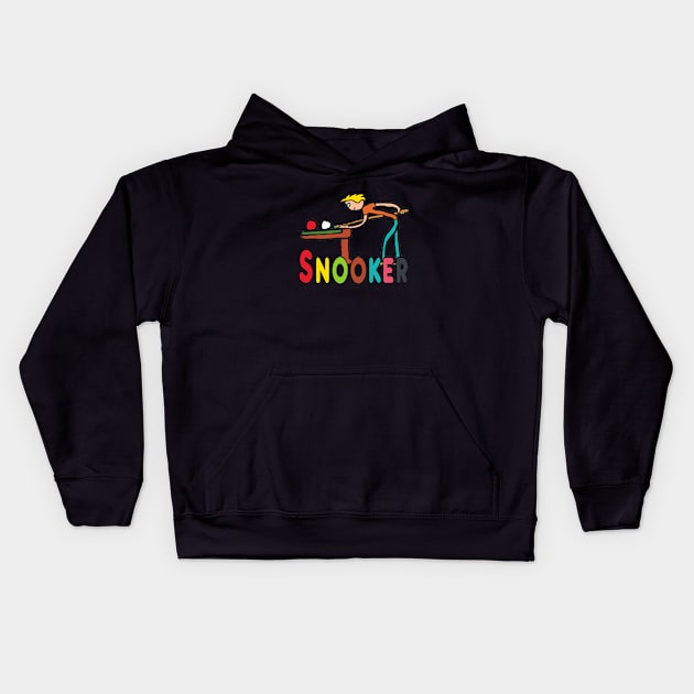 Snooker Kids Hoodie by Mark Ewbie